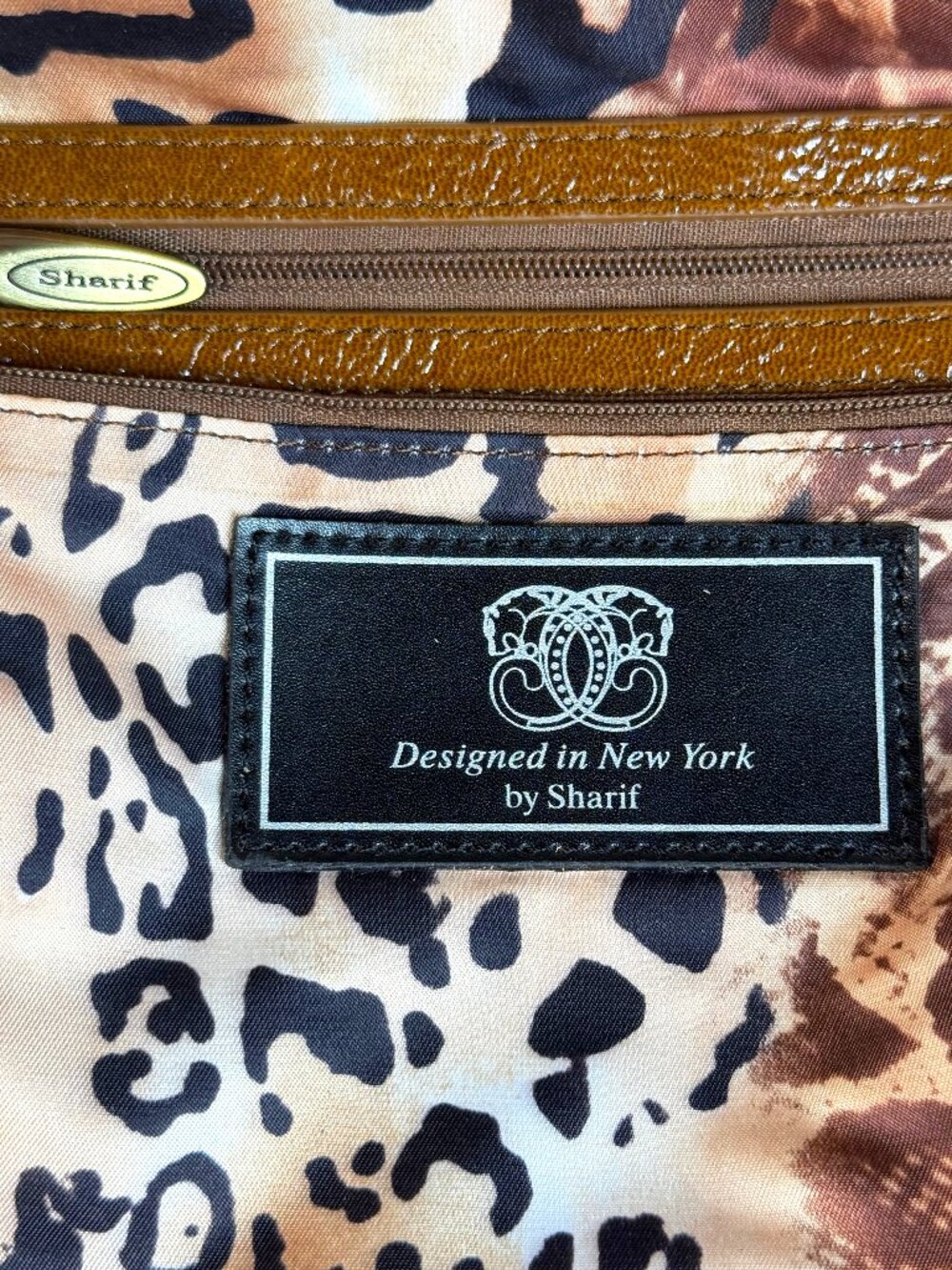 Sharif 1827 Vintage Legacy Leopard Haircalf Studded Sample Shoulder Bag NWT - Picture 12 of 15